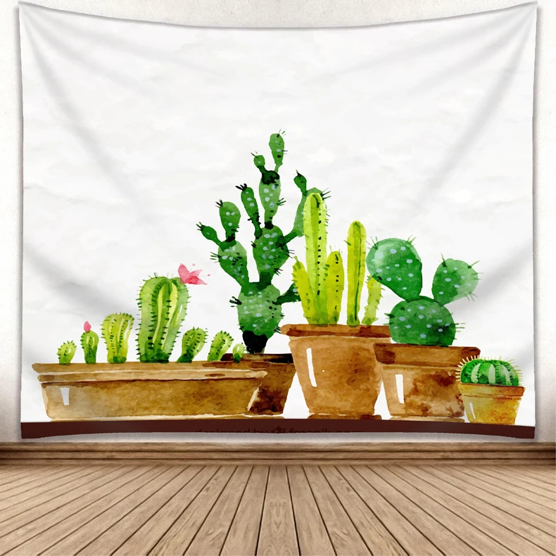 Customized Home decor Cactus Plant  Wall Hanging Tapestry
