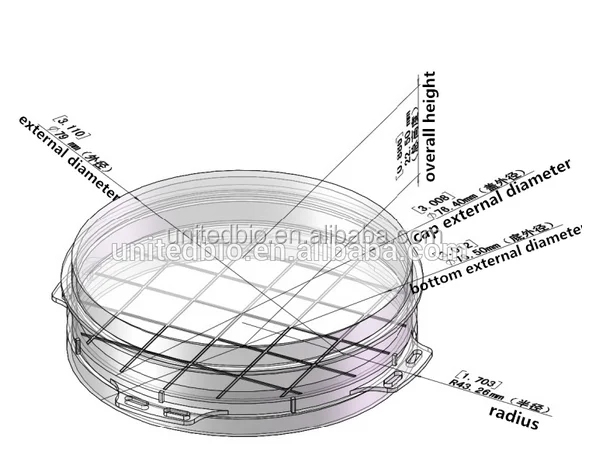 
75mm Specific specifications culture dish 