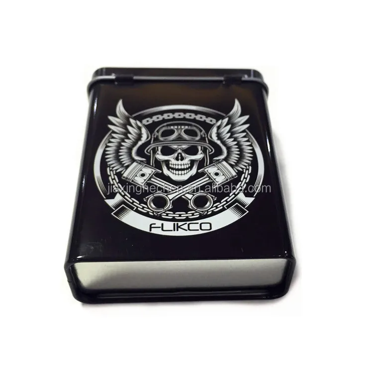 Metal tin case for cigarette tobacco storage packing tin box
