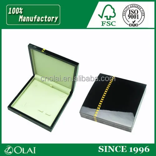 Painted Stock Solid Wooden Box Wholesale,High Quality Luxury Wooden Jewellery Box,Custom Black Shiny Lacquer MDF Wooden Gift Box