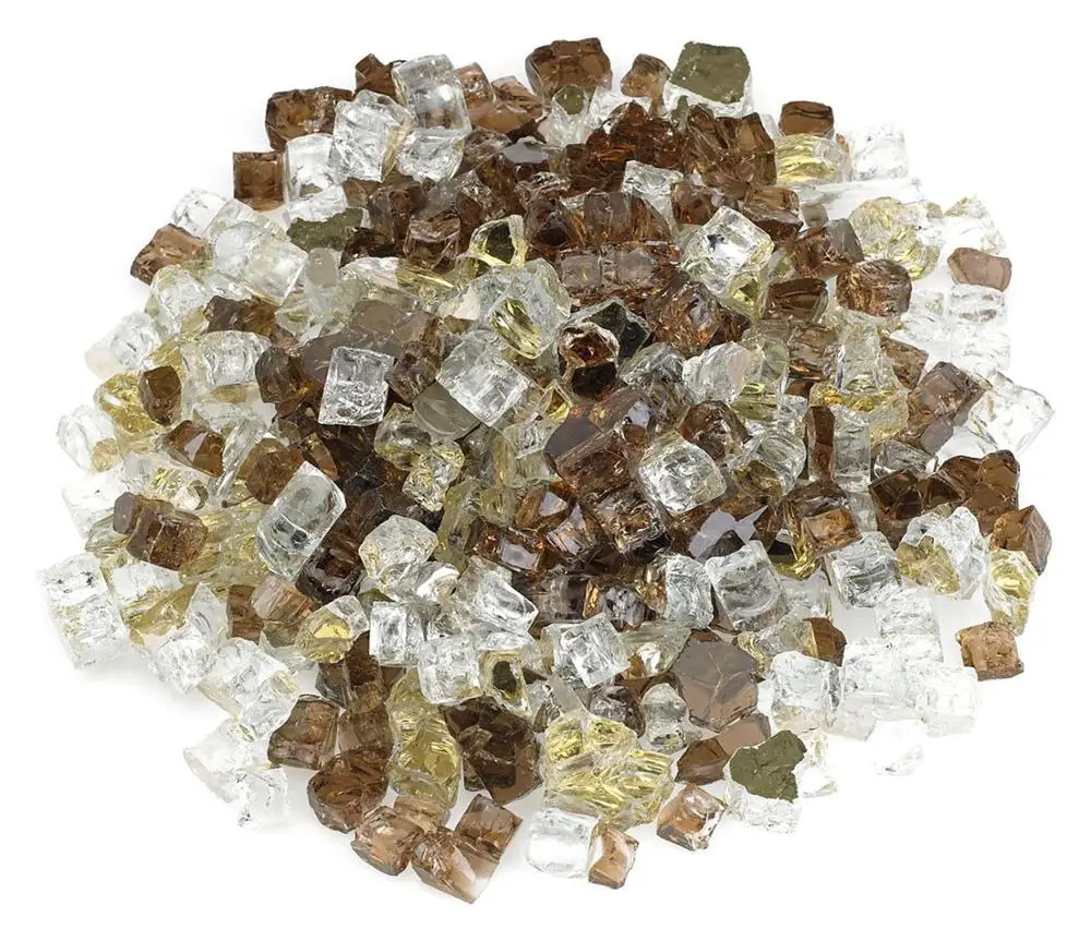 colored garden treasure 12 reflective tumbled fire pit glass