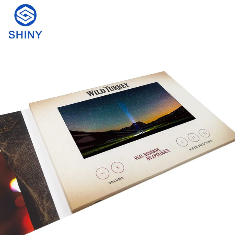 Newest Invitation 4.3inch lcd screen invitation card US top selling video brochure