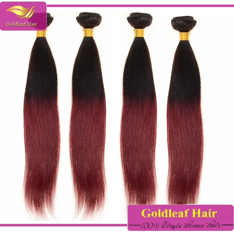 wholesale two tone natural/green brazilian hair weave virgin 1b green ombre hair