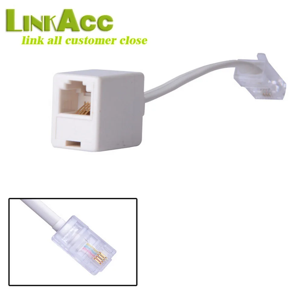 LKCL664 RJ45 to RJ11 cable network to telephone 8P4C to 6P4C telephone adapter