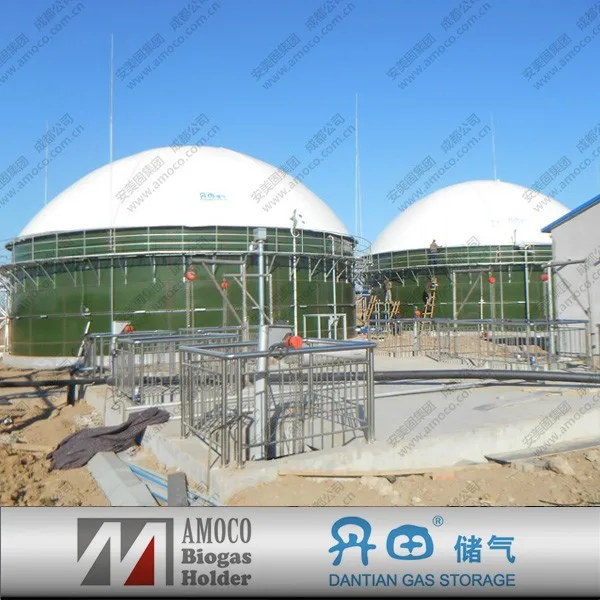 Popular biogas digester tank, biogas reactor, for biogas plant