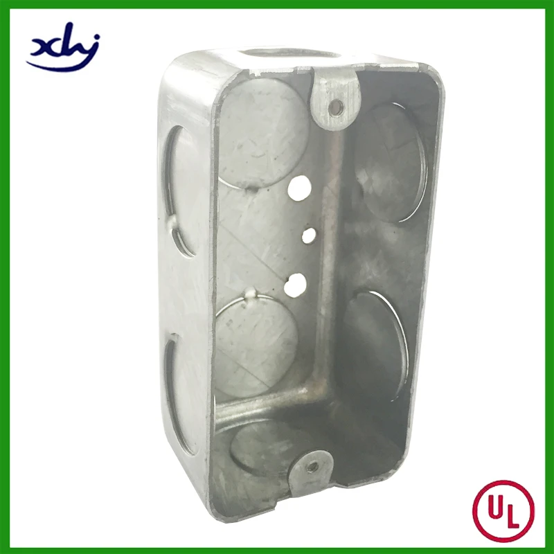 Стандартная электрическая стальная Удобная прямоугольная коробка cUL 4x2 дюйма