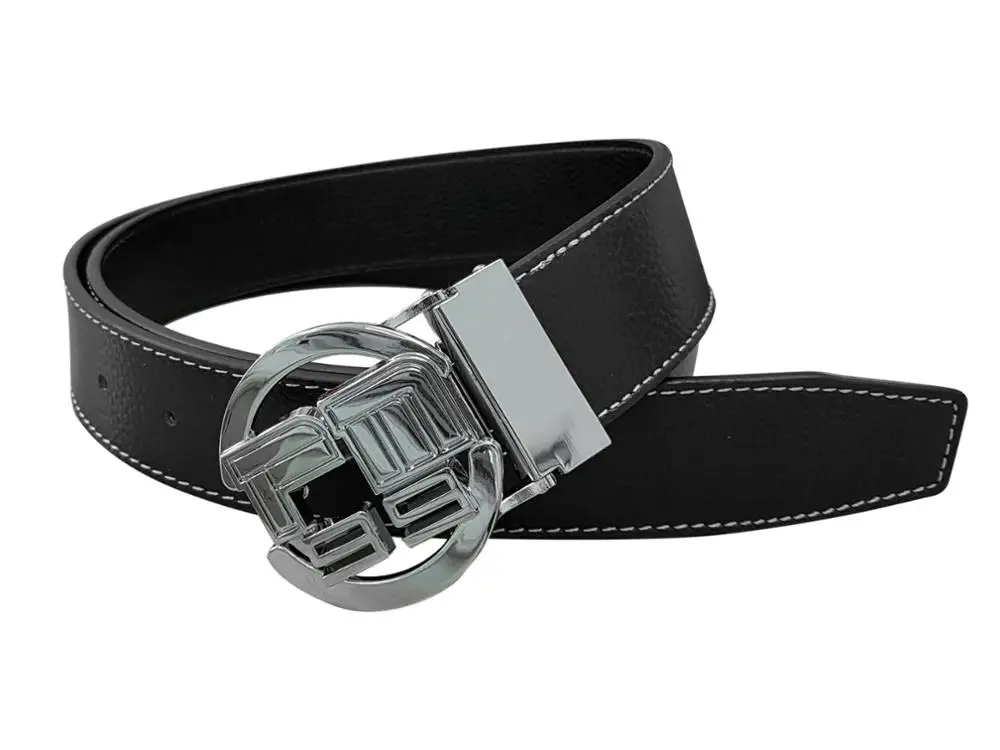 Customized Logo cowhide Golf Leather Belt for Men