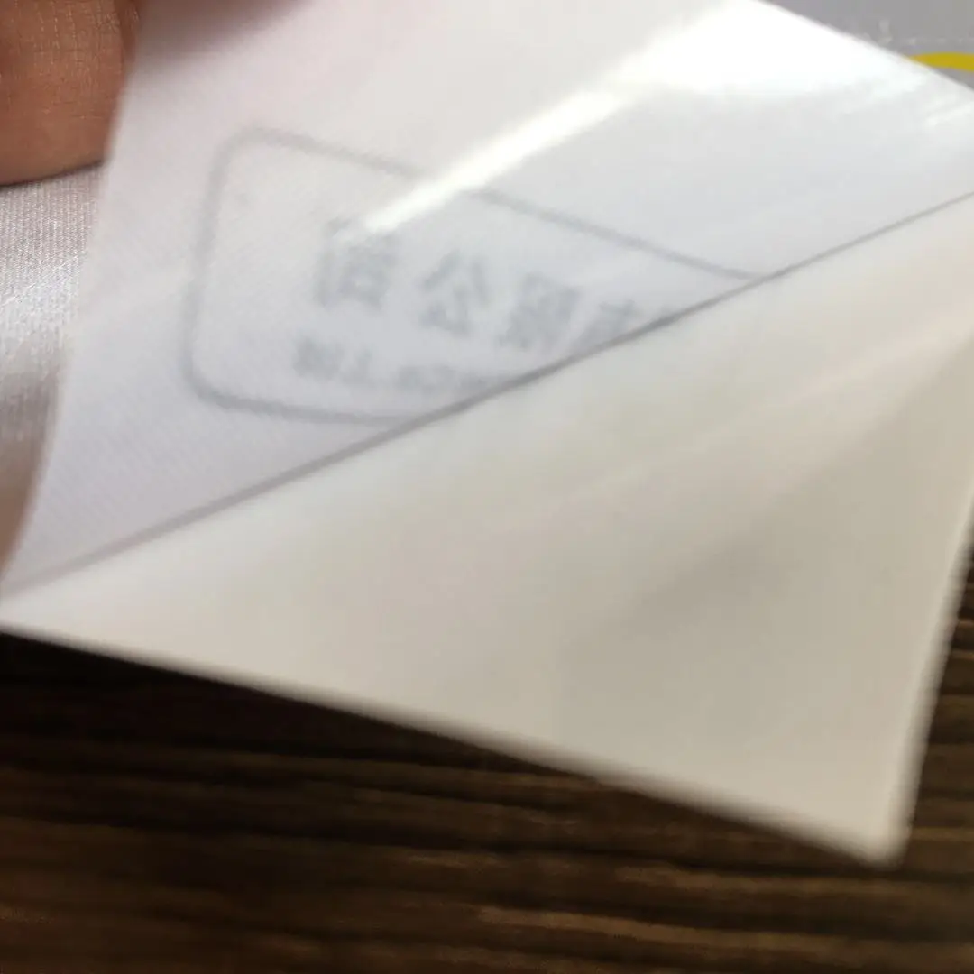 Used for Mattress Carpet Self Adhesive white Satin Fabric Printing Adhesive Paper