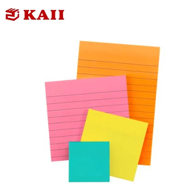 
KAII Paper Cube Memo Pad Notes 76 x 76 mm Sticky Notes Cube, Neon Rainbow Colorful Design 