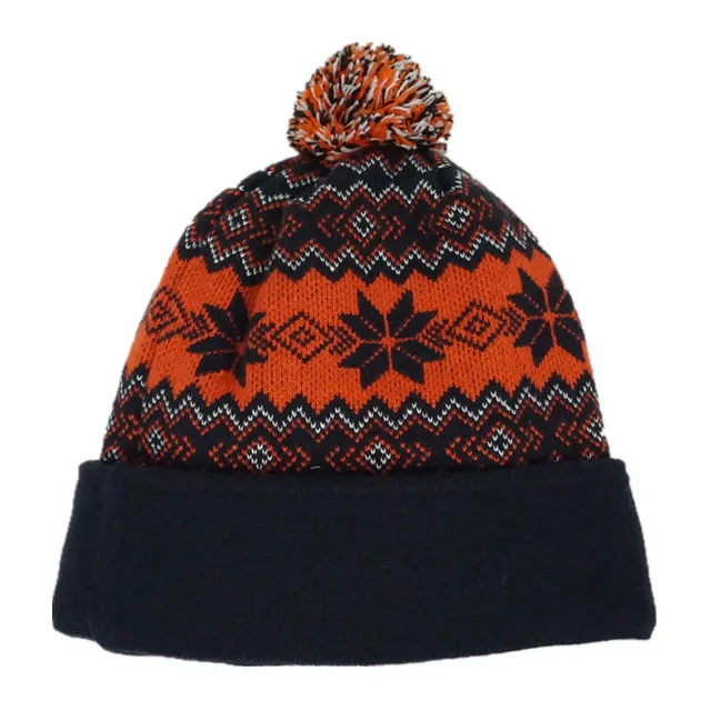 Hot sales various style striped green christmas winter wool beanie knitted hat warm