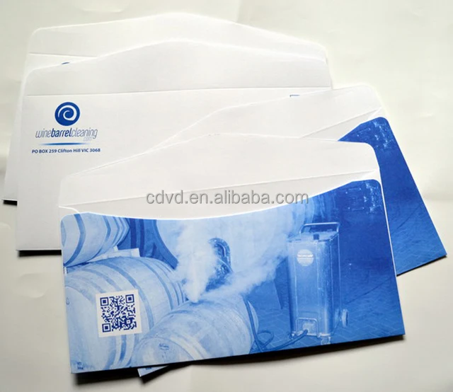 Australia advertising full color printing flyer folded into color envelope package