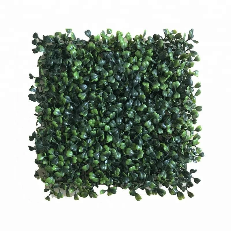 2022 fashion design Flowerking Plastic Green Wall Plant Wall / Plastic Green Grass Artificial Boxwood Hedge Wall