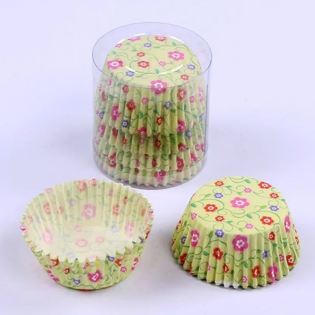 
PVC Tube Packed Cake Cups Disposable Cupcake Liners Paper Cupcake 