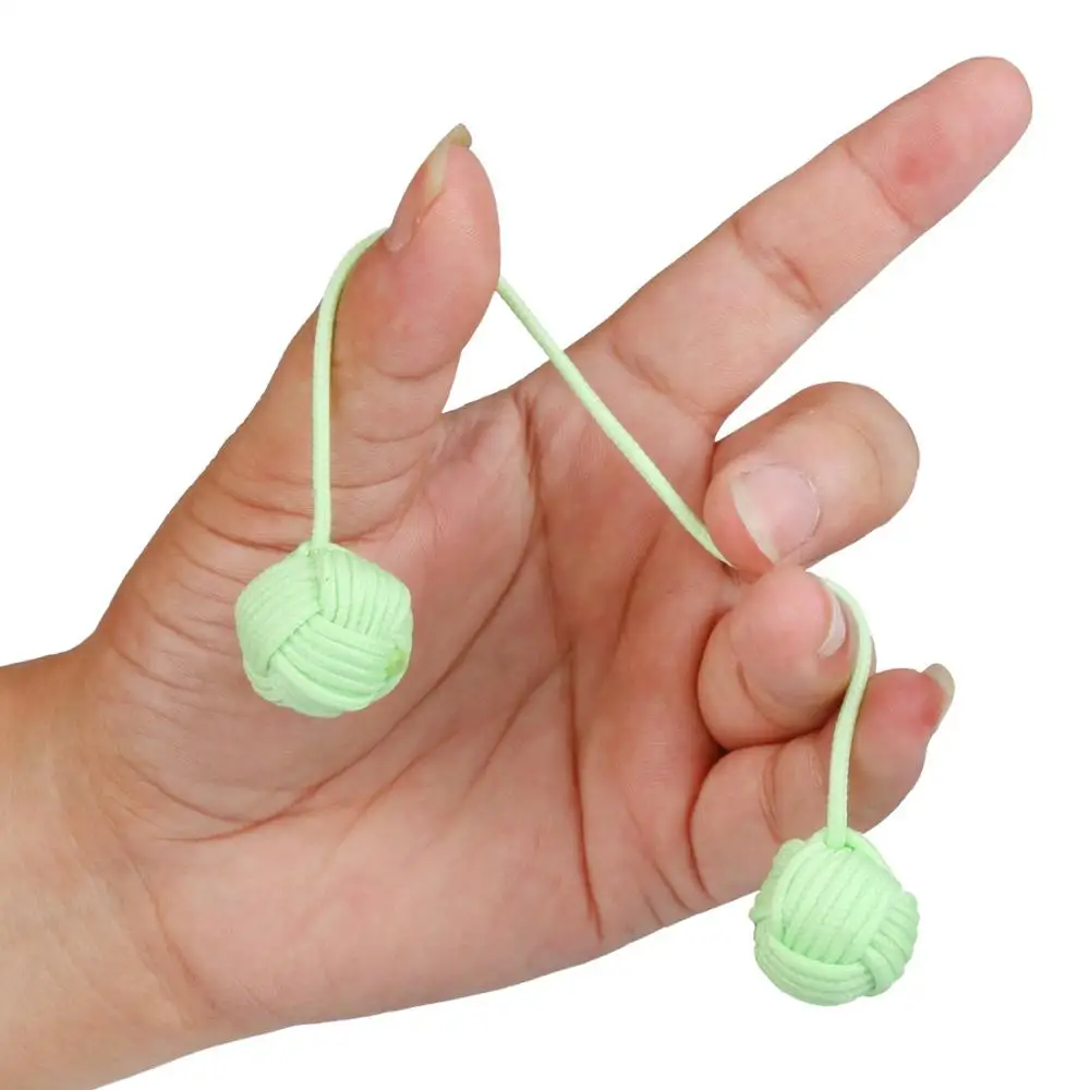 yellow style paracord double monkey fist toys handmade weave paracord monkey fist toys