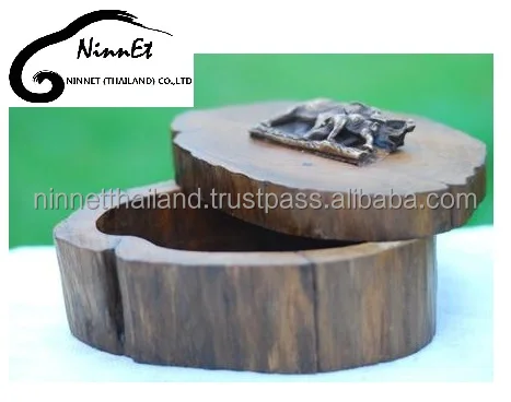 Wood Carved Elephant from Thailand