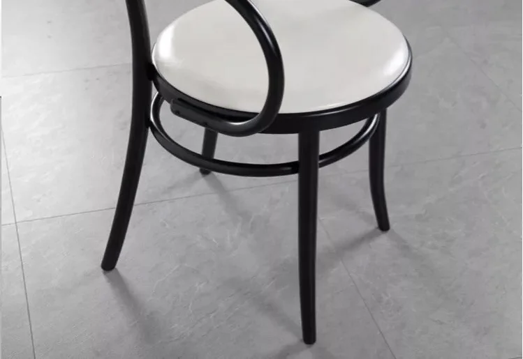 comfortable upholstered dining chair with arms restaurant armchair thonet cafe bentwood chair