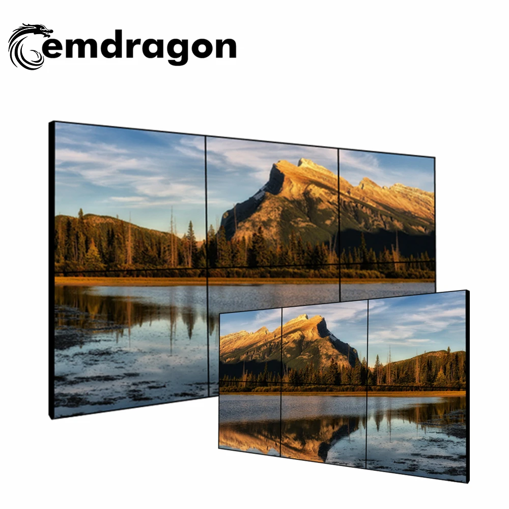 factory price!! dahua digital signage 49 inch 3.5mm LCD tablet digital signage  2 * 3 = 6 screen for big video wall HD