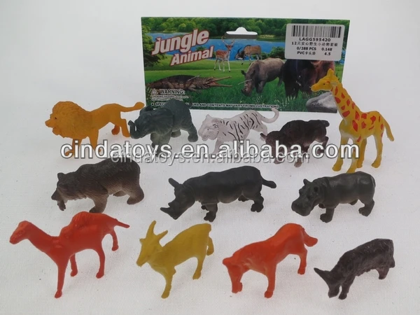 cheap zoo animal jungle carnivorous animals pvc kids toys wild animal