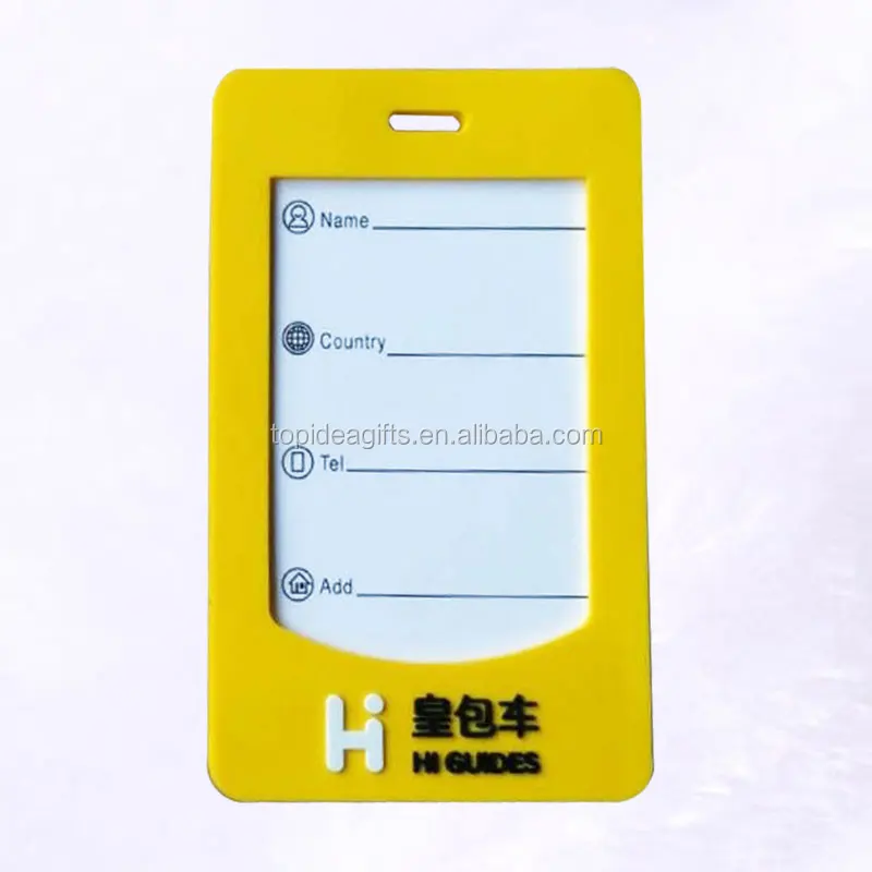 3D Design Canada National Animal Beaver Rubber PVC Luggage Bag Tags Souvenir Gifts