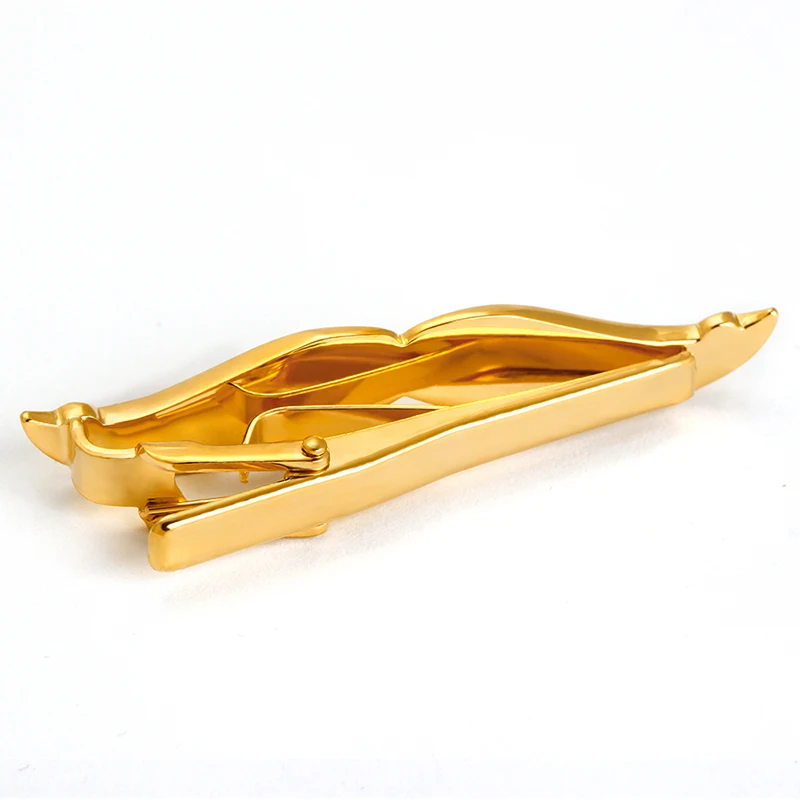 Wholesale decorative small metal clips custom moustache shape tie bar