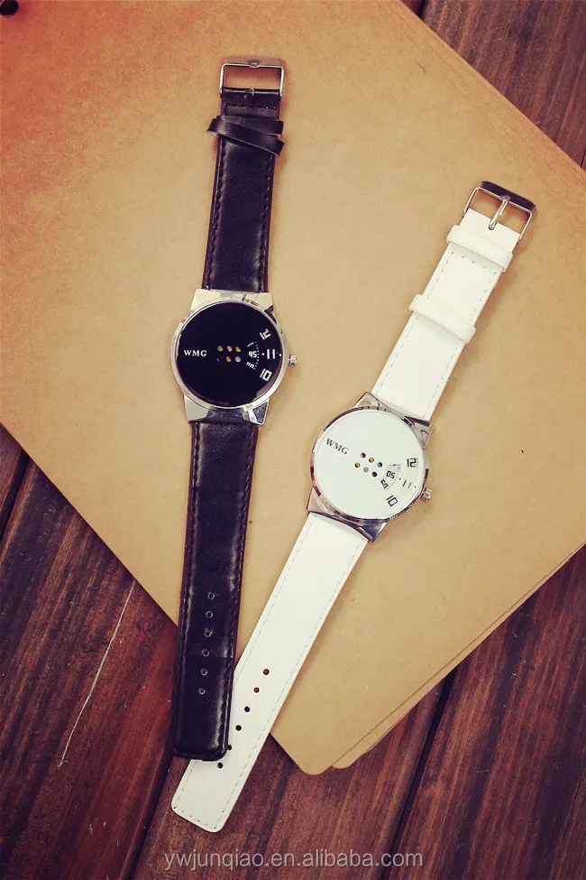 
Fashion Watches New 2016 Styles Women and Men Leather Couple Watch Lovers 