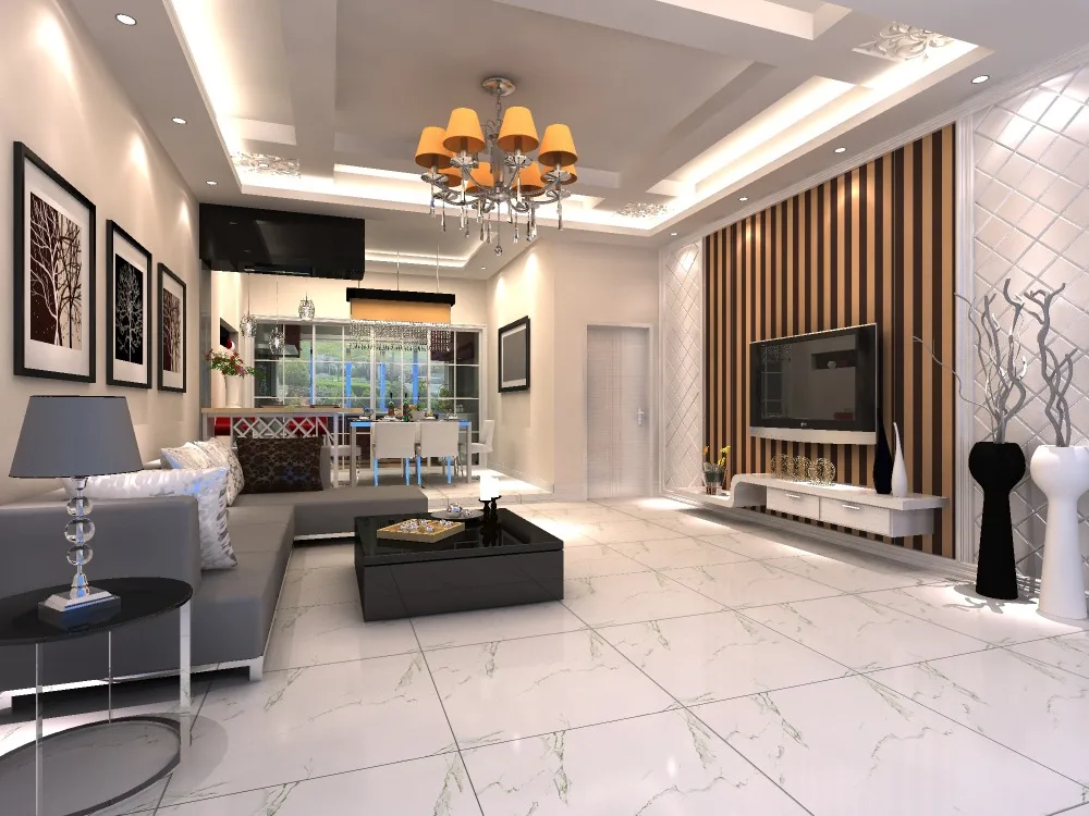 egypt glazed full body porcelain tile looks like marble in white