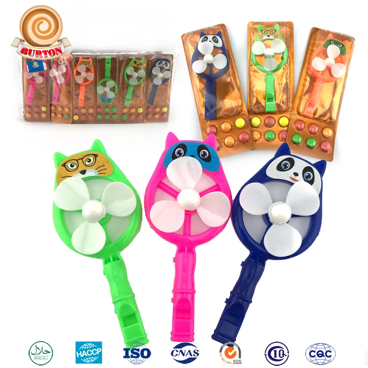 whistle panda fan toy candy
