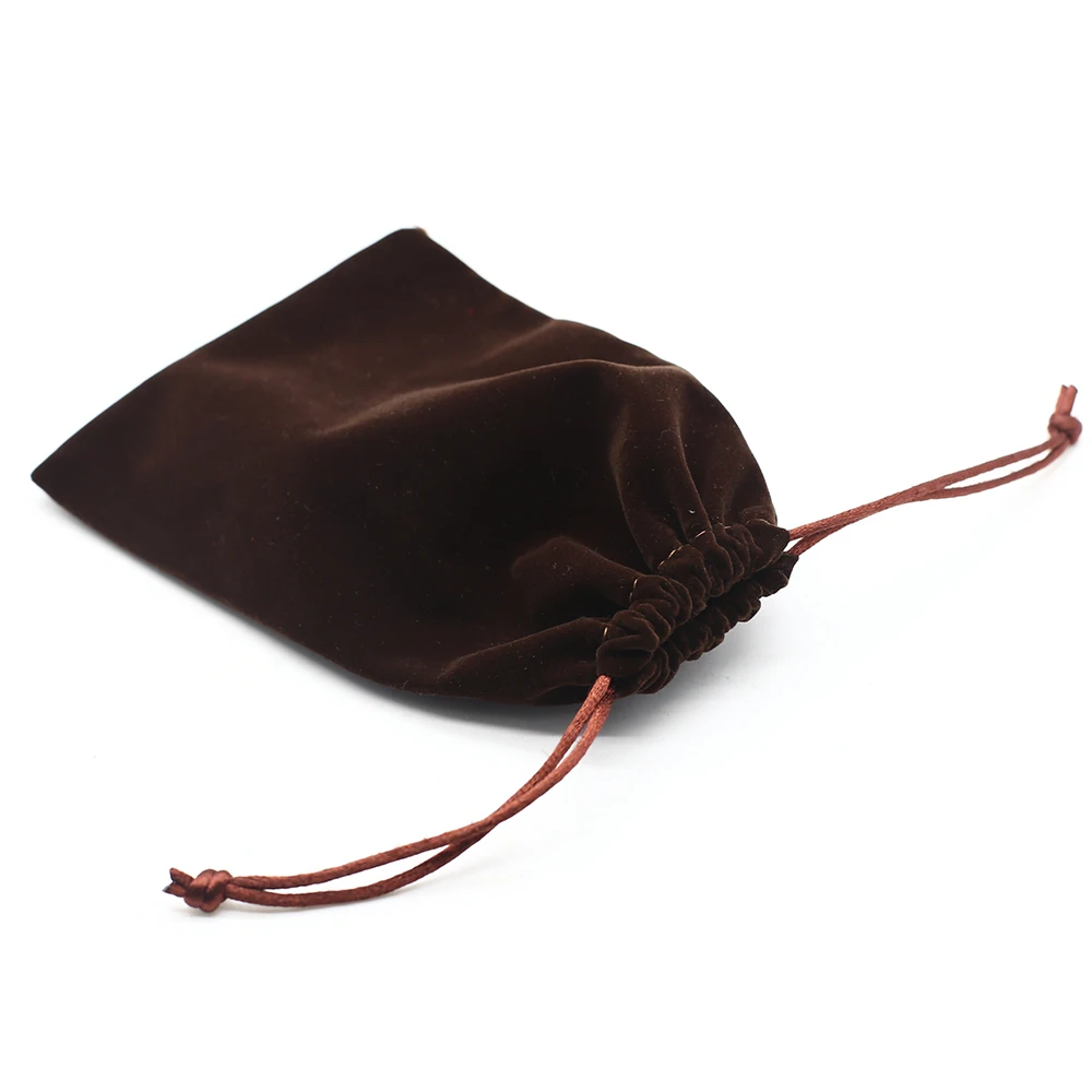 
Коричневый бархатный мешочек для ювелирных изделий 