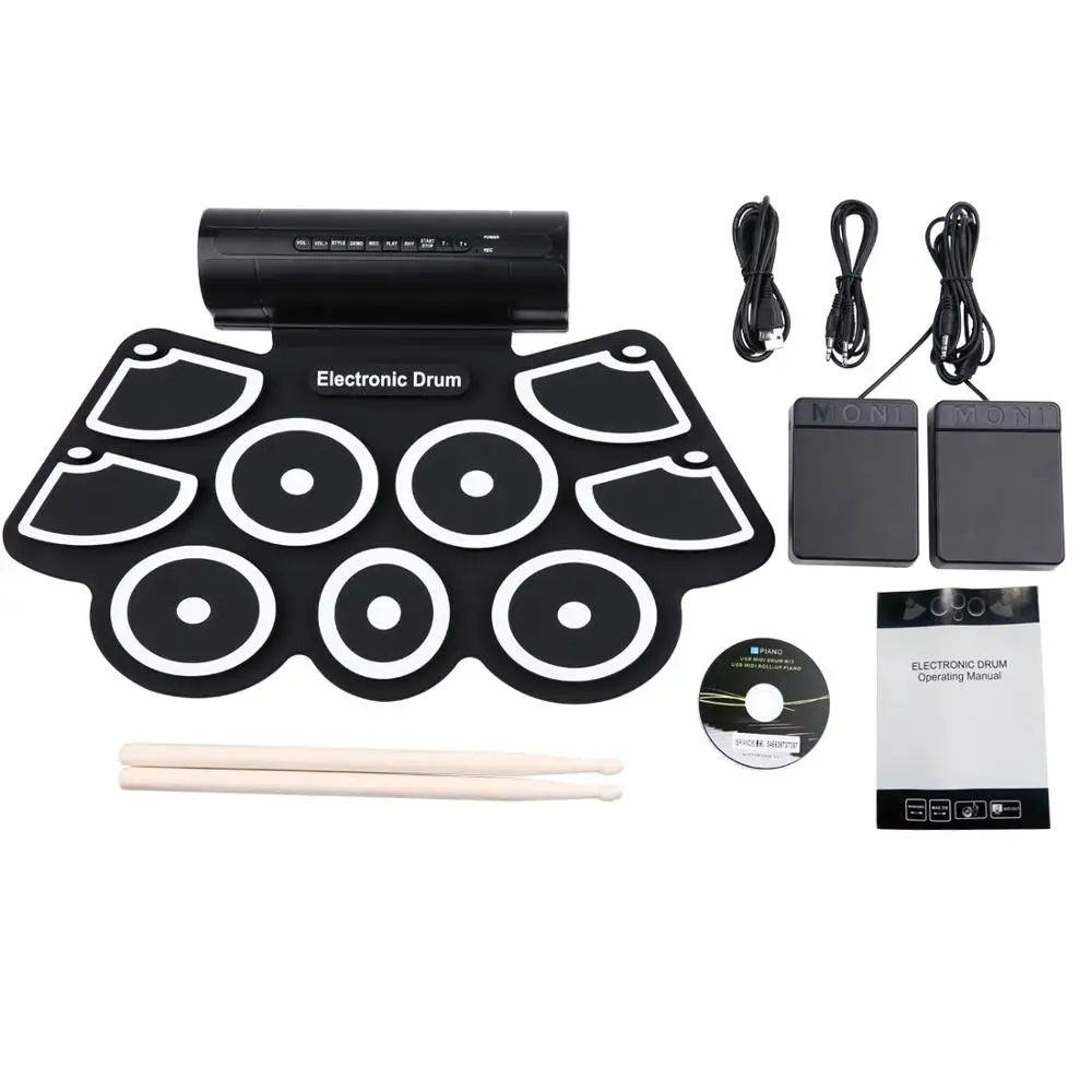 Рождественский подарок, игрушка, ручной барабан, электронный барабанный коврик