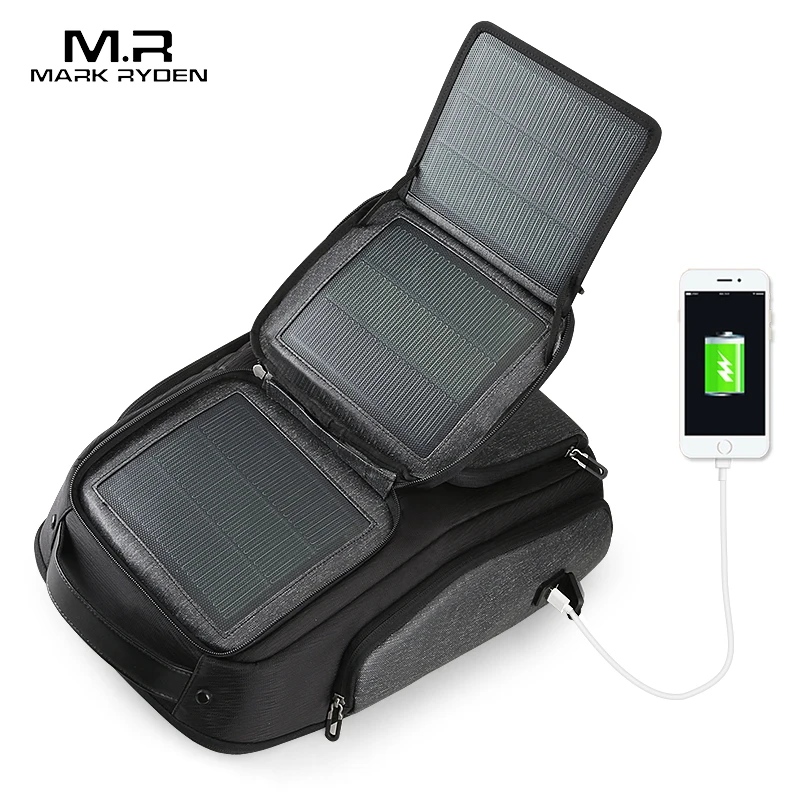 New Durable High Quality Solar Backpack Waterproof Anti theft Outdoor Hiking Laptop Backpack with USB MR_K9278_00
