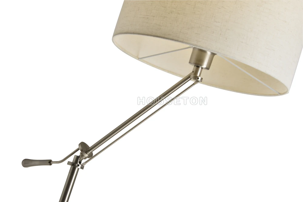 Hot style bedroom white color changing flexible swing arm floor lamp