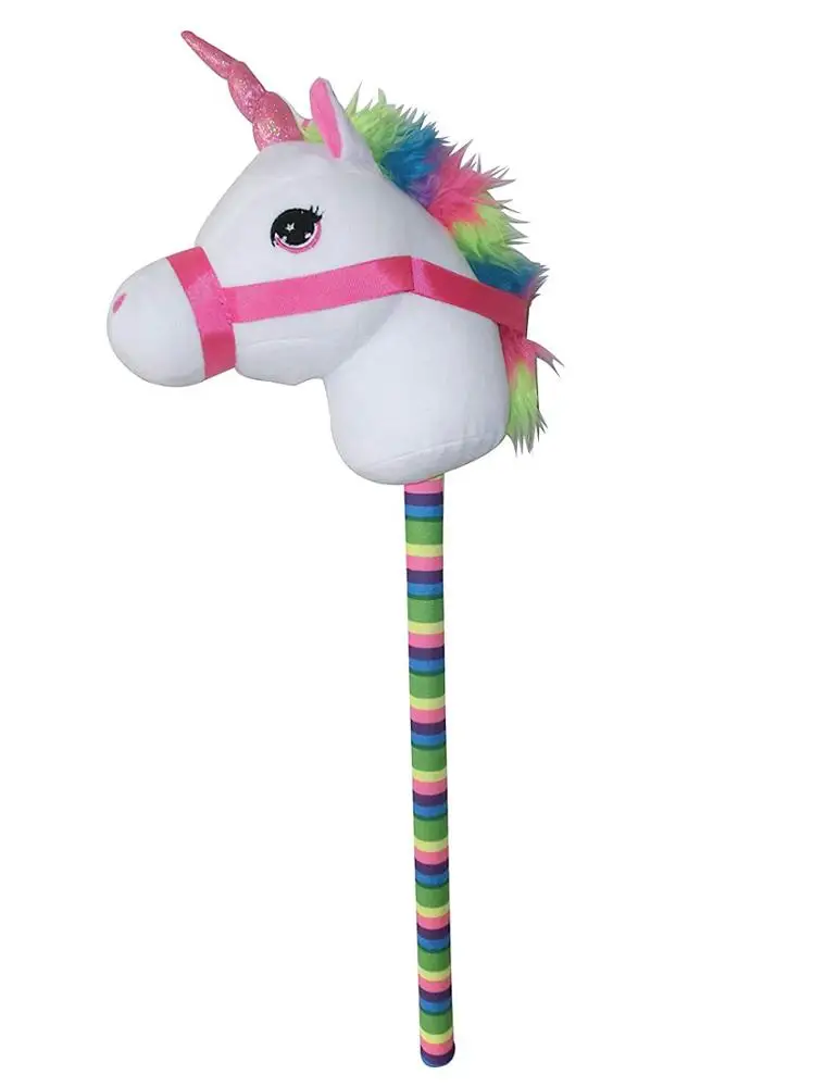 Custom Multi-colored Plush Stick Pony Horse