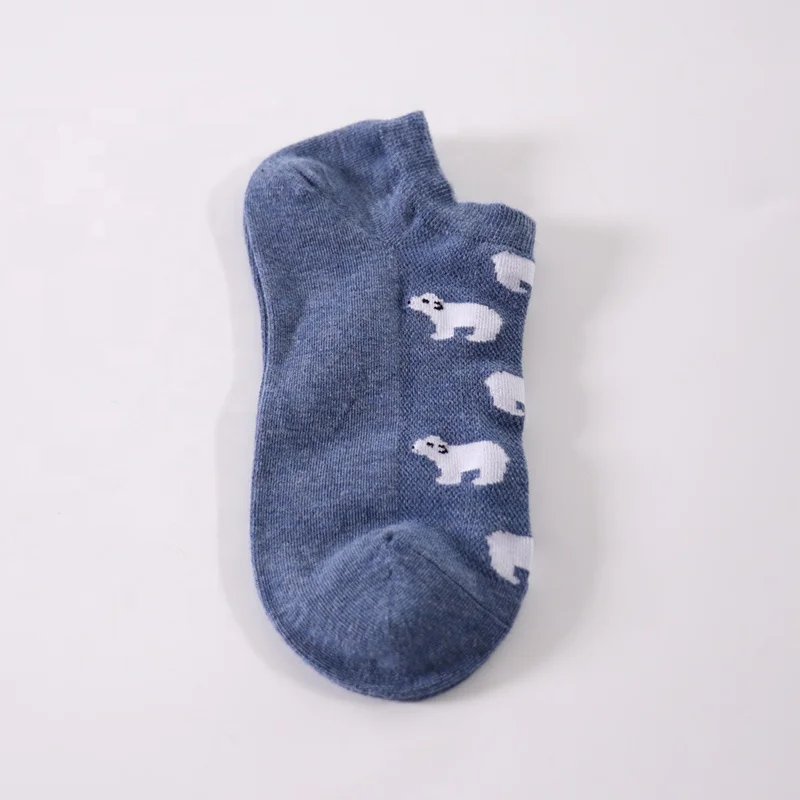 China factory cozy high quality jacquard lady cotton korean ankle woman socks