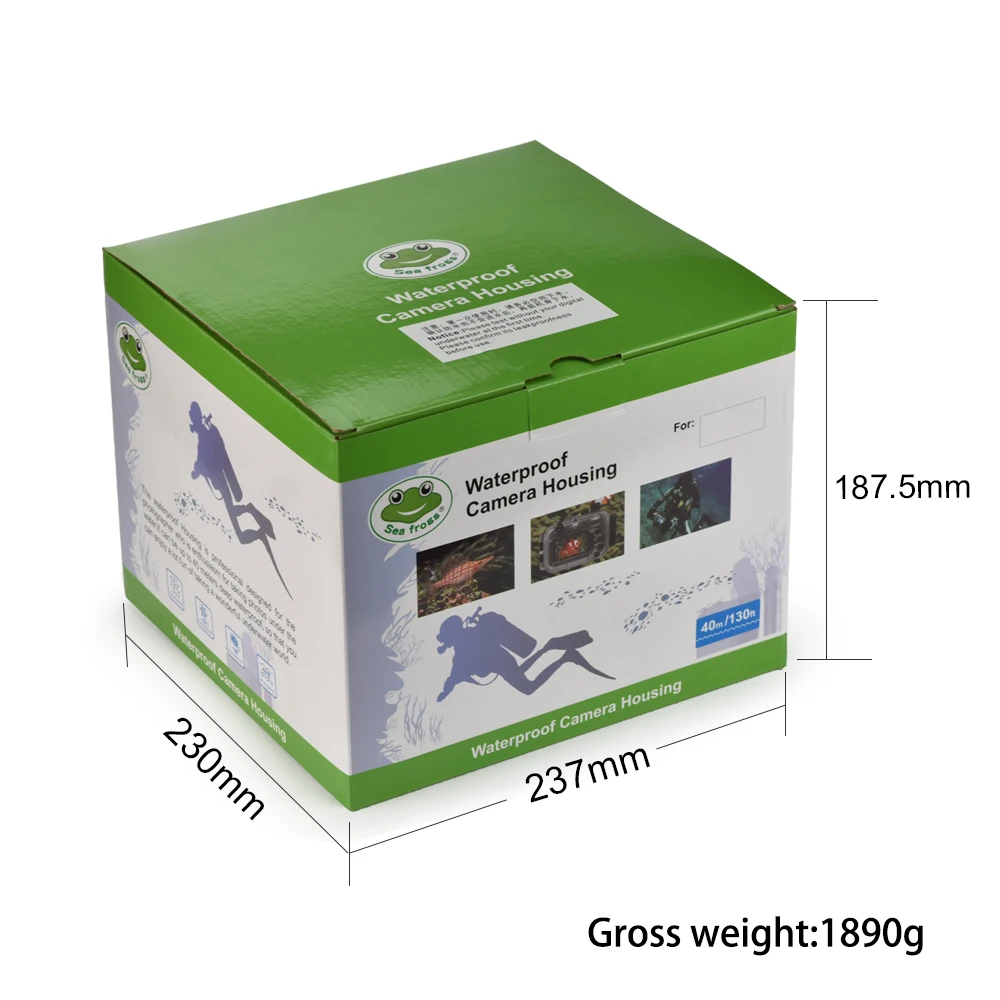 Seafrogs A7RIII(16-35MM) Waterproof Diving Housing Cover 40m Underwater Diving Camera Case with dome port for Sony A7R III