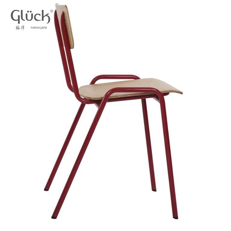 School chair metal leg chair and useding chair for church