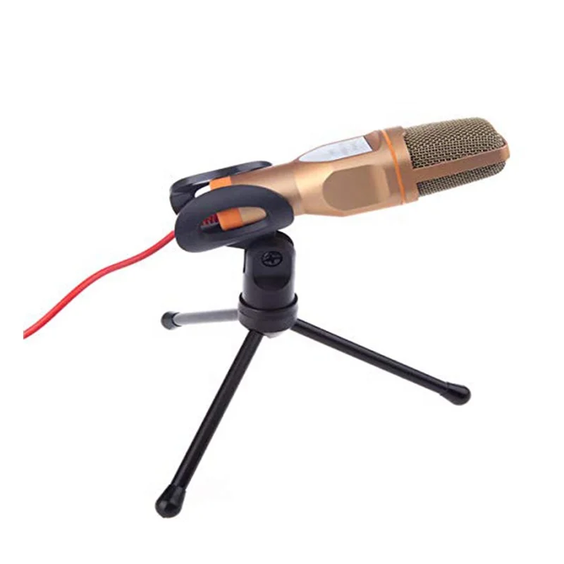 Компьютерный микрофон 3 5 мм проводной конденсаторный звуковой с амортизирующим креплением для записи телефона ПК ноутбука караоке