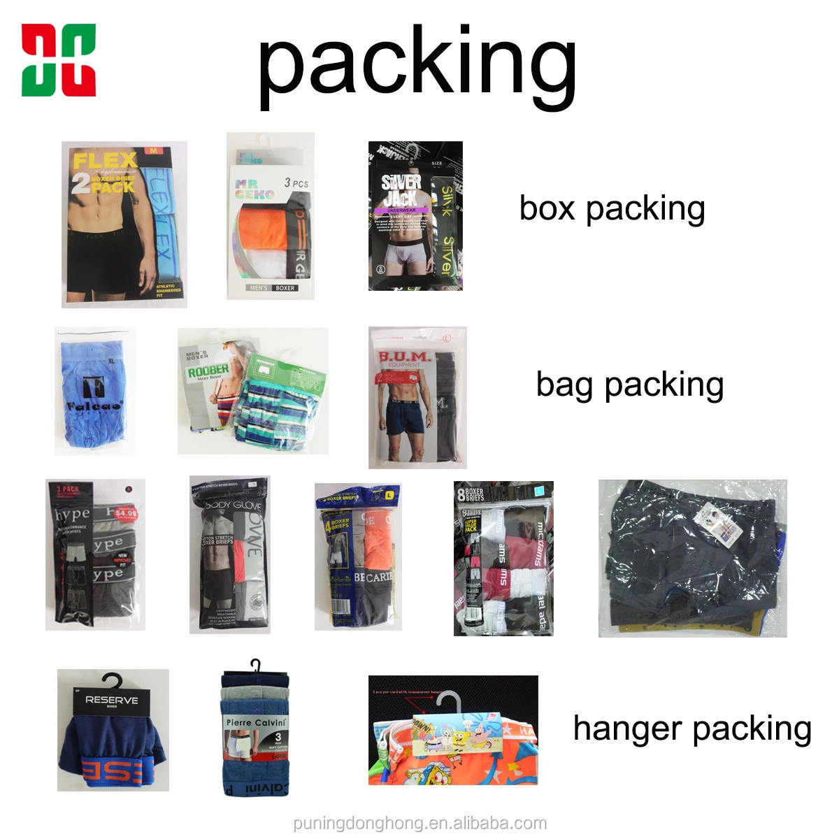 South America Customer logo Printing Men Boxer Cotton Sexy Underwear