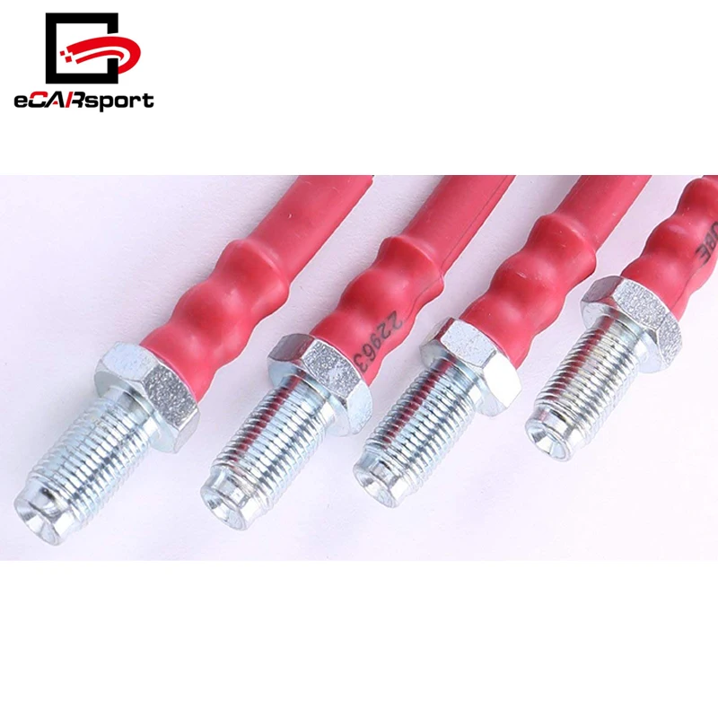 Для Toyota For Corolla 84-87 GTS/SR5 AE86 с задним барабаном, передняя и задняя из нержавеющей стали, Плетеный маслоторный шланг