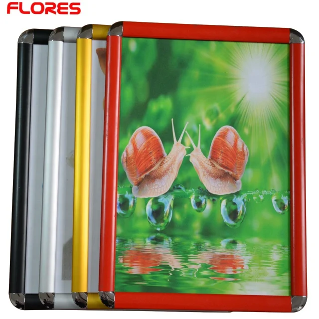 25mm mitred silver Aluminum advertising hanging clip poster snap frames