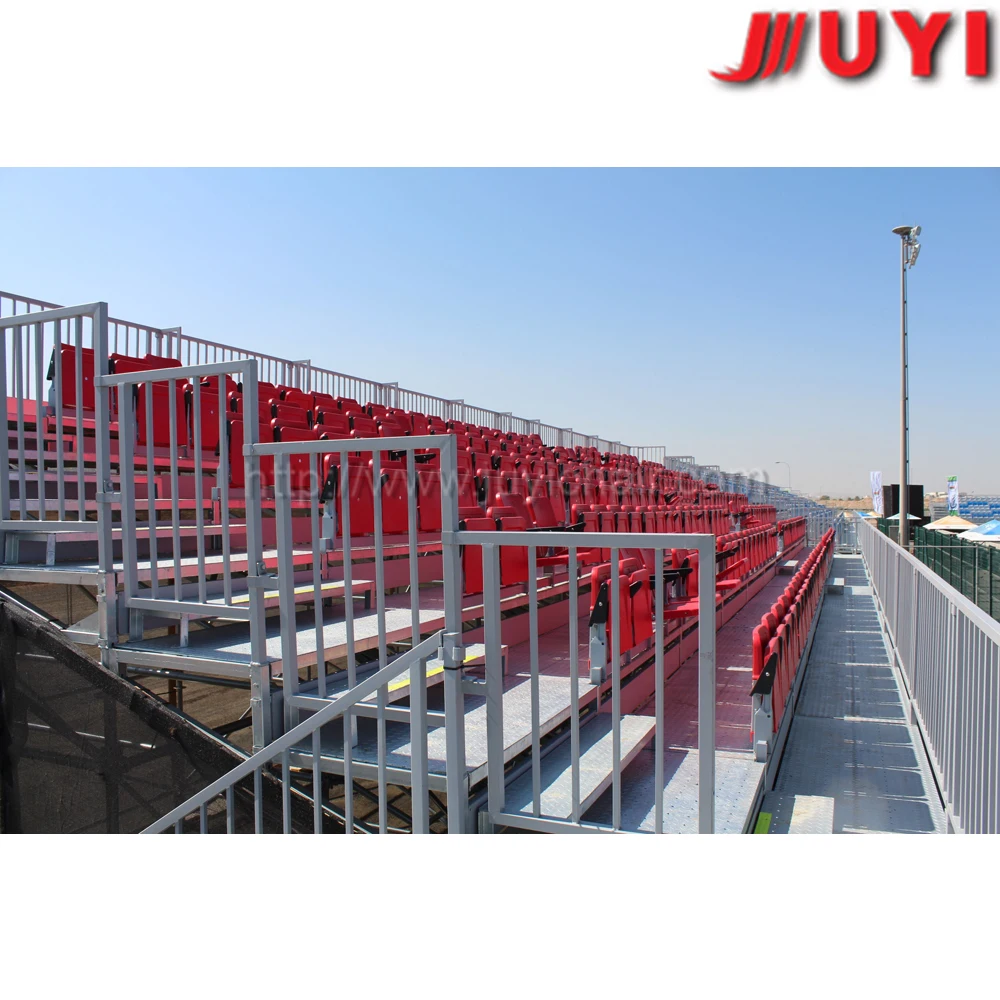 JY-716 factory price stadium seat used CE standard folded chair metal bleacher aluminum grandstand