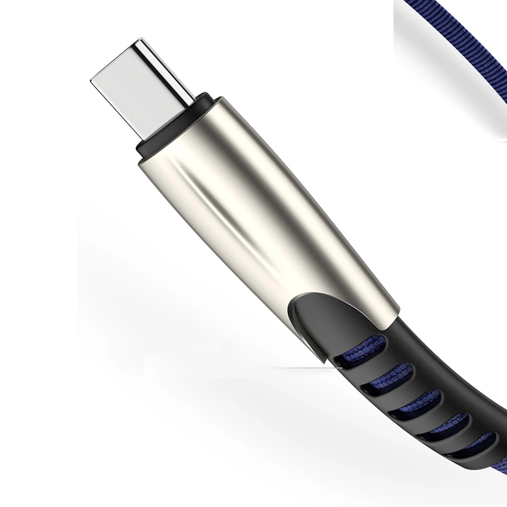 Кабель с разъемом USB Type-C 1M 2M 3M кабель нейлоновой плетеный для быстрой зарядки передачи и Samsung S8 S9 плюс Huawei Data usb-c
