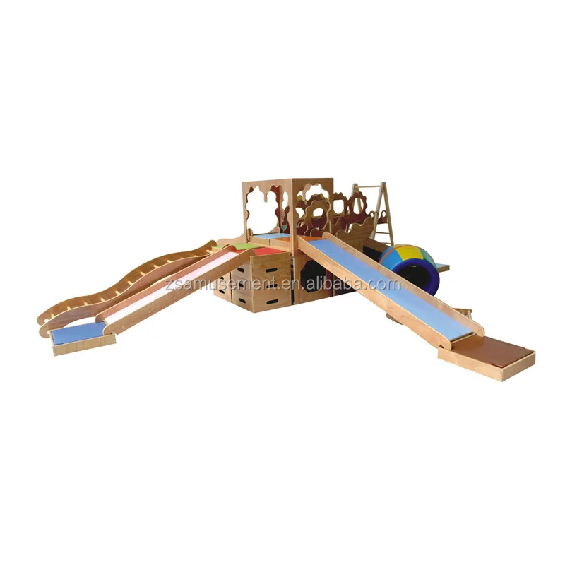 Hot sale Wooden Soft Play Used school playground equipment for sale