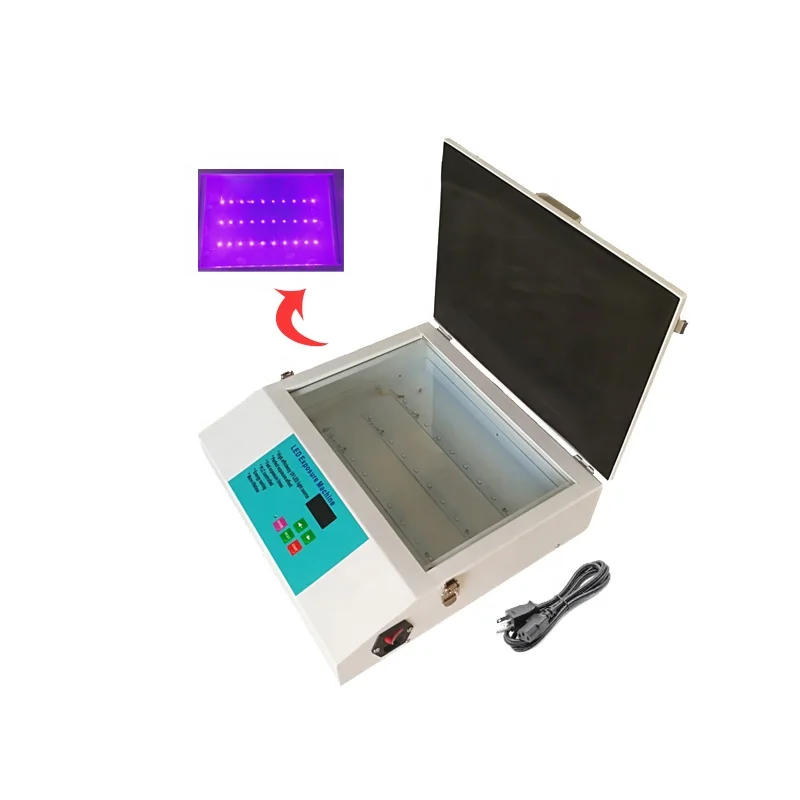 12x8inch 25W Pad printing LED uv exposure unit