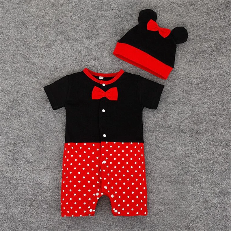 2019 new cartoon cute like Mickey Minnie stripe jumpsuit