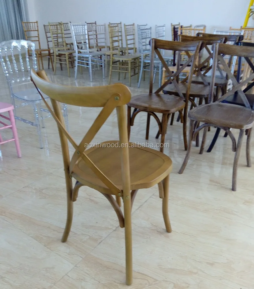 
wholesale high quality x cross back dining chair colorful tuscan cross back chair 