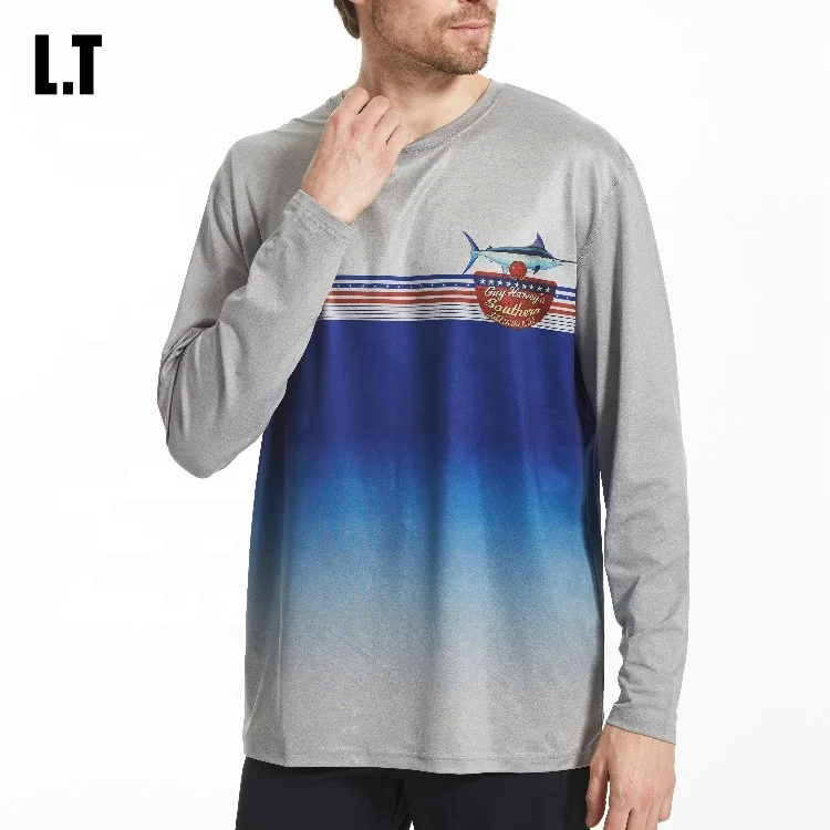 Mens Fishing Long Sleeve T-Shirt,Customize Fishing Shirts ,Pelagic Tournament Fishing Clothing