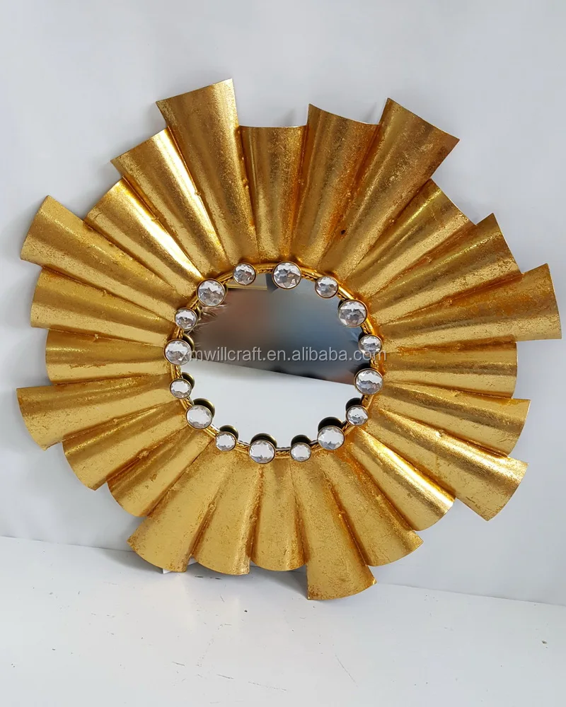 
bedroom decoration metal wall Art Craft Mirror Frame 