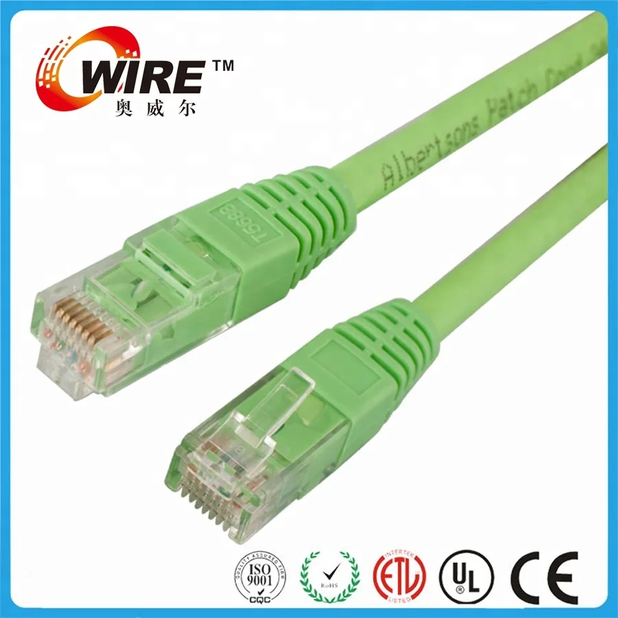 Сертифицированный белый Lszh Utp Cat6 100% гриппа Ke испытания патч-корд 1,5 мм компьютер Кабели электрические дом провода