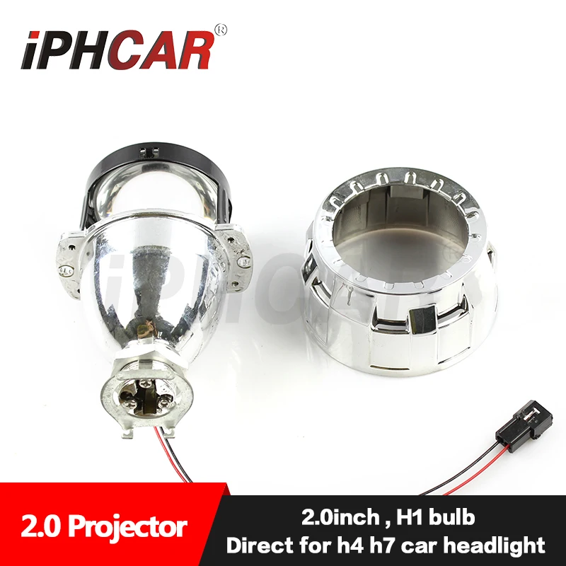 IPHCAR Hid Mini Xenon Projector 2 inch Projector H1 Auto Hid Bi Xenon Lighting