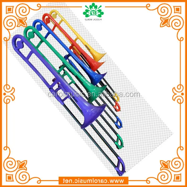 TB035 Low price colorful plastic Trombone